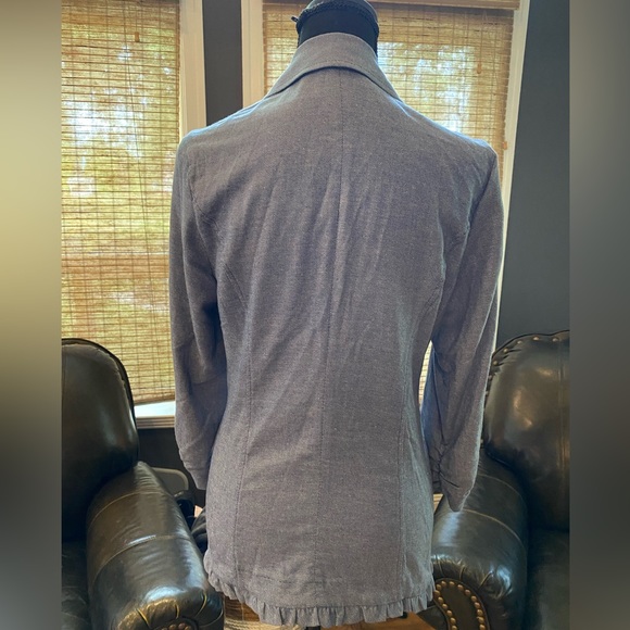 Maunces Ruffle Trim Jacket Women's Medium - Picture 3 of 8